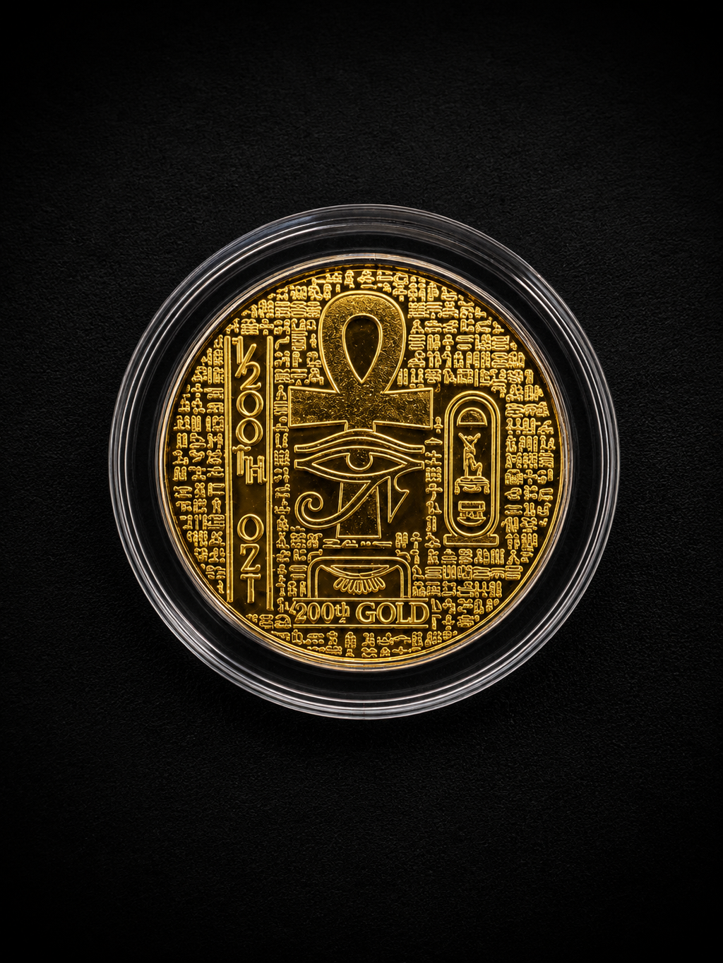 1/200 oz .999 Gold Scarab
