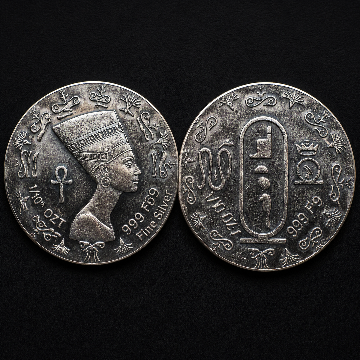 1/10oz .999 Silver King Nefertiti
